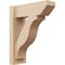 Ekena Millwork 6-in W x 16-in D x 20-in H Funston Slat Rough Cedar Woodgrain TimberThane Outlooker, Primed Tan OUTUR060X16X20FST24RCPR - alternate 1